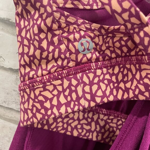 Lululemon Nouveau Limits Tank Top in Miss Mosaic Peach Fuzz Regal Plum - Picture 8 of 9